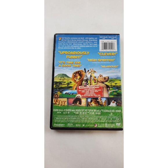 Madagascar: Escape 2 Africa DVD 2009 Sensoramtic Full Screen - Picture 2 of 6